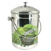 Stainless Steel Compost Pail (Incl 2 Filters)